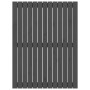 Wandbett-Kopfteil aus massivem Kiefernholz in Grau, 82,5 x 3 x 110 cm von vidaXL, Kopf- und Fußteile - Ref: Foro24-824955, Pr...