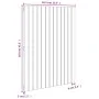 Wandbett-Kopfteil aus massivem Kiefernholz in Grau, 82,5 x 3 x 110 cm von vidaXL, Kopf- und Fußteile - Ref: Foro24-824955, Pr...