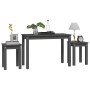 Mesas apilables 3 piezas madera maciza de pino gris de vidaXL, Mesas auxiliares - Ref: Foro24-824980, Precio: 57,41 €, Descue...
