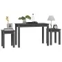 Stackable tables 3 pieces solid gray pine wood by vidaXL, Side tables - Ref: Foro24-824980, Price: 57,41 €, Discount: %