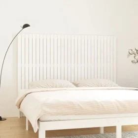Solid white pine wood wall bed headboard 185x3x110cm by vidaXL, Headboards and footboards - Ref: Foro24-824964, Price: 152,57...