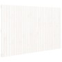 Wandbett-Kopfteil aus massivem weißem Kiefernholz, 185 x 3 x 110 cm von vidaXL, Kopf- und Fußteile - Ref: Foro24-824964, Prei...