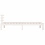 Weißer Massivholzbettrahmen 100x200 cm von vidaXL, Betten und Lattenroste - Ref: Foro24-814745, Preis: 107,07 €, Rabatt: %