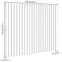 Wandbett-Kopfteil aus massivem Kiefernholz, 140 x 3 x 110 cm von vidaXL, Kopf- und Fußteile - Ref: Foro24-824968, Preis: 96,7...
