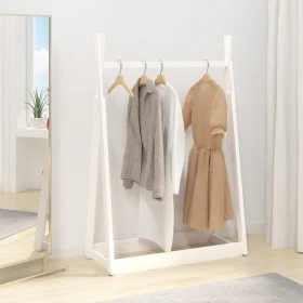 Solid white pine wood coat rack 100x45x150 cm by vidaXL, Hat and coat racks - Ref: Foro24-824984, Price: 63,50 €, Discount: %