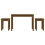 Stackable tables, set of 3, made of solid pine wood in honey brown color. by vidaXL, Side tables - Ref: Foro24-824981, Price:...
