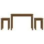 Stackable tables, set of 3, made of solid pine wood in honey brown color. by vidaXL, Side tables - Ref: Foro24-824981, Price:...