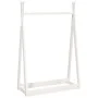 Solid white pine wood coat rack 100x45x150 cm by vidaXL, Hat and coat racks - Ref: Foro24-824984, Price: 63,45 €, Discount: %