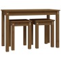 Stapeltische 3 Stück massives Kiefernholz honigbraun von vidaXL, Seitentische - Ref: Foro24-824981, Preis: 57,41 €, Rabatt: %