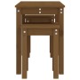 Stapeltische 3 Stück massives Kiefernholz honigbraun von vidaXL, Seitentische - Ref: Foro24-824981, Preis: 57,41 €, Rabatt: %