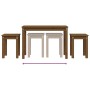 Stapeltische 3 Stück massives Kiefernholz honigbraun von vidaXL, Seitentische - Ref: Foro24-824981, Preis: 57,41 €, Rabatt: %