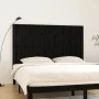 Cabecero de cama pared madera maciza pino negro 185x3x110 cm de vidaXL, Cabeceros y pies de cama - Ref: Foro24-824967, Precio...