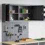 Juego de Gabinete de Herramientas y Tablón 3 pcs Negro