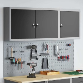 Juego de Gabinete de Herramientas y Tablón 5 pcs Negro