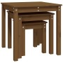 Stapeltische 3 Stück massives Kiefernholz honigbraun von vidaXL, Seitentische - Ref: Foro24-824976, Preis: 68,22 €, Rabatt: %