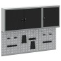 Juego de Gabinete de Herramientas y Tablón 5 pcs Negro