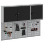 Juego de Gabinete de Herramientas y Tablón 5 pcs Negro