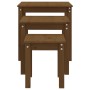 Stapeltische 3 Stück massives Kiefernholz honigbraun von vidaXL, Seitentische - Ref: Foro24-824976, Preis: 68,22 €, Rabatt: %