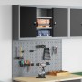 Juego de Gabinete de Herramientas y Tablón 3 pcs Negro
