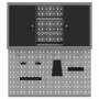 Juego de Gabinete de Herramientas y Tablón 3 pcs Negro
