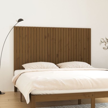 Solid pine wood wall bed headboard honey brown 185x3x110 cm by vidaXL, Headboards and footboards - Ref: Foro24-824966, Price:...