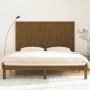 Solid pine wood wall bed headboard honey brown 185x3x110 cm by vidaXL, Headboards and footboards - Ref: Foro24-824966, Price:...