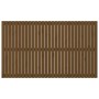 Wandbett-Kopfteil aus massivem Kiefernholz, honigbraun, 185 x 3 x 110 cm von vidaXL, Kopf- und Fußteile - Ref: Foro24-824966,...