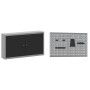 Banco de trabajo con cajón 5 pcs Negro 100 x 55 x 200 cm Acero