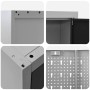 Banco de trabajo con cajón 5 pcs Negro 100 x 55 x 200 cm Acero