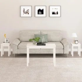 Stackable tables 3 pieces solid white pine wood by vidaXL, Side tables - Ref: Foro24-824979, Price: 75,21 €, Discount: %