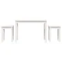 Stackable tables 3 pieces solid white pine wood by vidaXL, Side tables - Ref: Foro24-824979, Price: 75,21 €, Discount: %