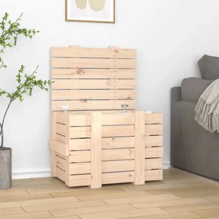Aufbewahrungsbox aus massivem Kiefernholz, 58 x 40,5 x 42 cm von vidaXL, Aufbewahrungskörbe - Ref: Foro24-824993, Preis: 72,5...