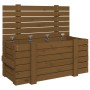 Honigbraune Aufbewahrungsbox aus massivem Kiefernholz, 91 x 40,5 x 42 cm von vidaXL, Aufbewahrungskörbe - Ref: Foro24-825001,...