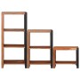 Estante de libros 3 pcs Marrón 50 x 30 x 110 cm
