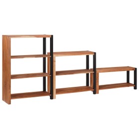 Estante de libros 3 pcs Marrón 80 x 30 x 110 cm