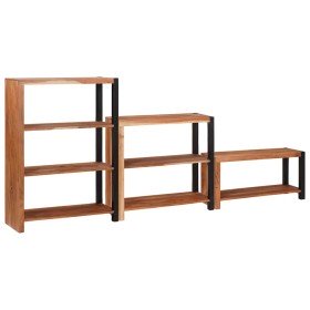 Estante de libros 3 pcs Marrón 80 x 30 x 110 cm