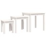 Stackable tables, set of 3, made of solid white pine wood. by vidaXL, Side tables - Ref: Foro24-824974, Price: 83,53 €, Disco...