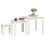 Stackable tables, set of 3, made of solid white pine wood. by vidaXL, Side tables - Ref: Foro24-824974, Price: 83,53 €, Disco...