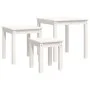 Stackable tables, set of 3, made of solid white pine wood. by vidaXL, Side tables - Ref: Foro24-824974, Price: 82,75 €, Disco...
