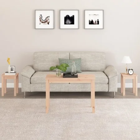 Stackable tables 3 units solid pine wood by vidaXL, Side tables - Ref: Foro24-824978, Price: 59,91 €, Discount: %