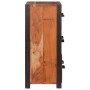 Vitrina 3 pcs Marrón 110 x 30 x 75 cm Madera maciza de Acacia
