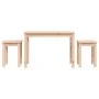 Stackable tables 3 units solid pine wood by vidaXL, Side tables - Ref: Foro24-824978, Price: 59,91 €, Discount: %