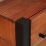 Vitrina 3 pcs Marrón 110 x 30 x 75 cm Madera maciza de Acacia