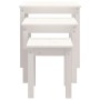 Stackable tables, set of 3, made of solid white pine wood. by vidaXL, Side tables - Ref: Foro24-824974, Price: 83,53 €, Disco...