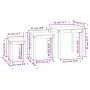 Stackable tables, set of 3, made of solid white pine wood. by vidaXL, Side tables - Ref: Foro24-824974, Price: 82,75 €, Disco...