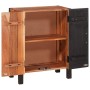 Vitrina 3 pcs Marrón 55 x 30 x 75 cm Madera maciza de Acacia