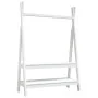 Solid white pine wood coat rack 100x45.5x150 cm by vidaXL, Hat and coat racks - Ref: Foro24-824989, Price: 103,10 €, Discount: %