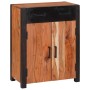 Vitrina 2 pcs Marrón 110 x 30 x 75 cm Madera maciza de Acacia