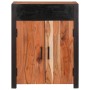 Vitrina 2 pcs Marrón 110 x 30 x 75 cm Madera maciza de Acacia