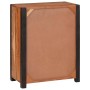 Vitrina 2 pcs Marrón 110 x 30 x 75 cm Madera maciza de Acacia